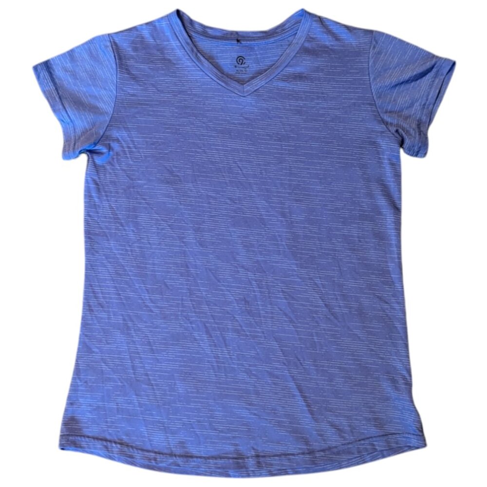 C9 by Champion Tee T Shirt Athletic V Neck Purple Girls Size XL (14-16)